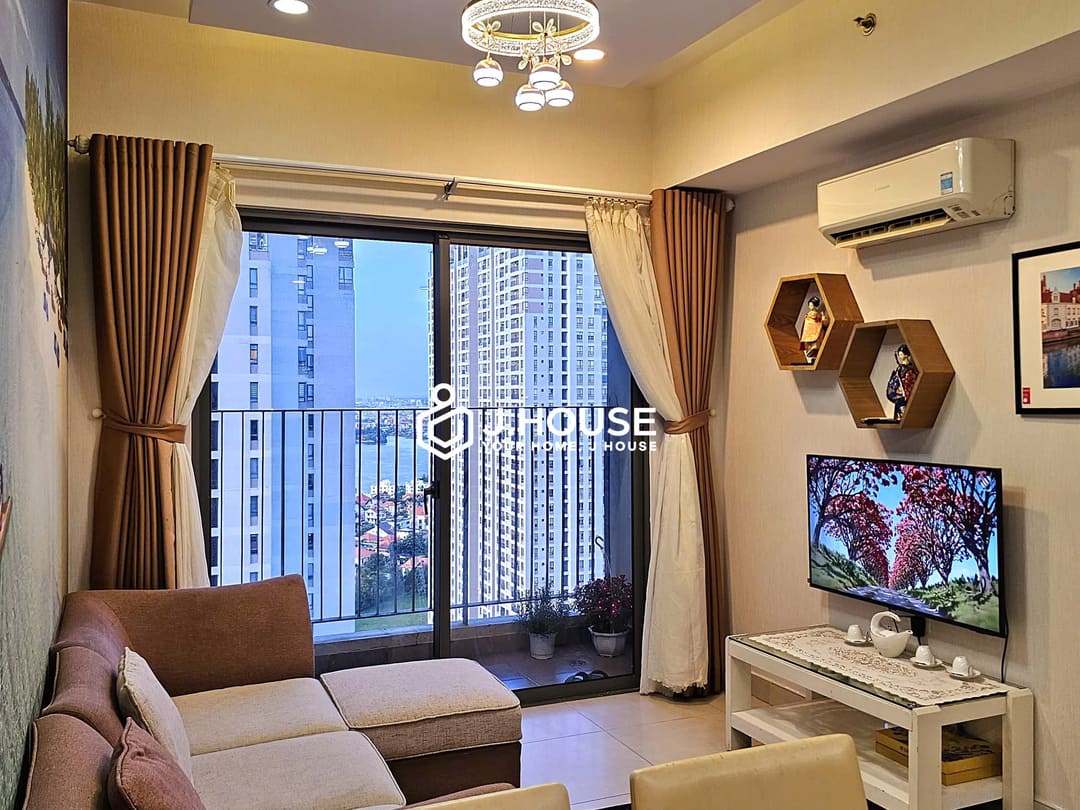 Cozy 2BR Masteri Thao Dien Apartment for Rent High Floor River View (1)